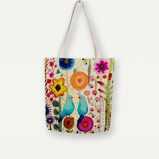 Sylvie Demers Watercolour Blue Bird Tote Bag