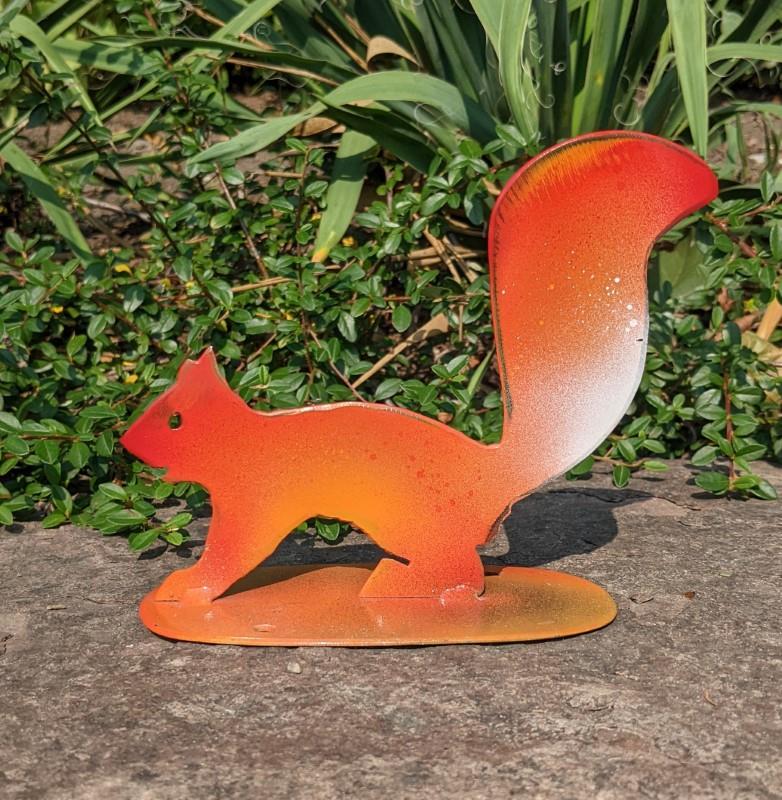 Red Squirrel Garden Statue, 6"H