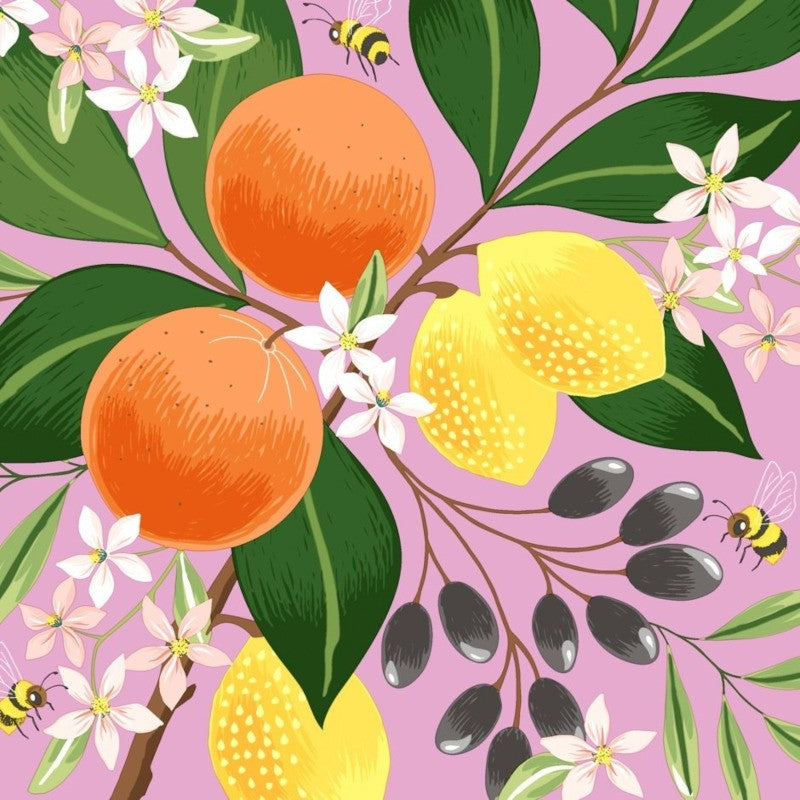 Exotic Fruits 3-Ply Paper Napkins, Pack/20