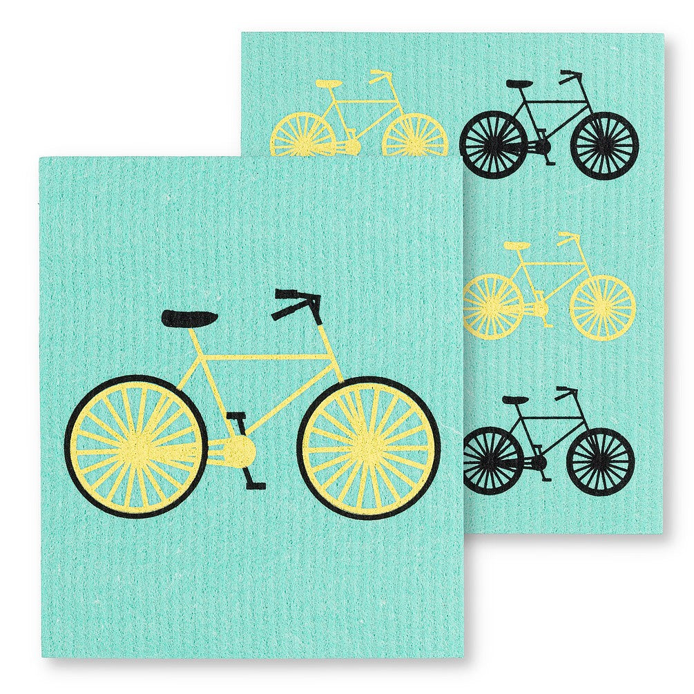 Bicycle Swedish Dishcloth, Set of 2