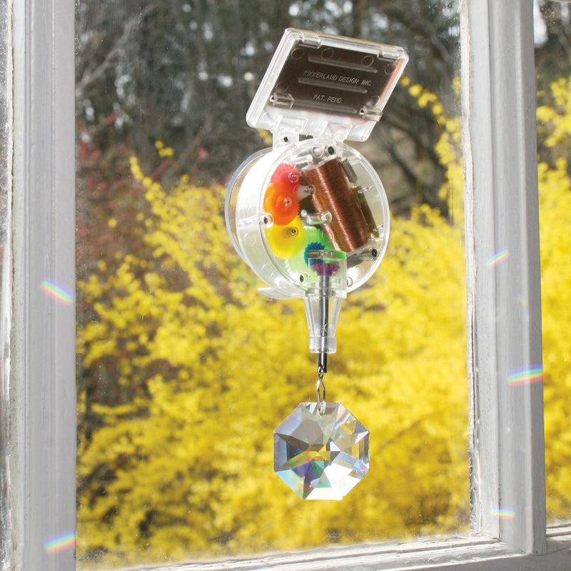 Solar Powered Rainbow Maker With Genuine Crystal