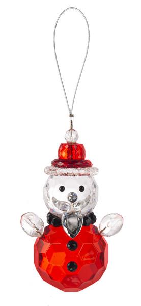 Acrylic Santa Snowman Ornament