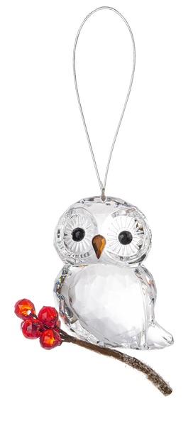 Acrylic Winter Owl Ornament