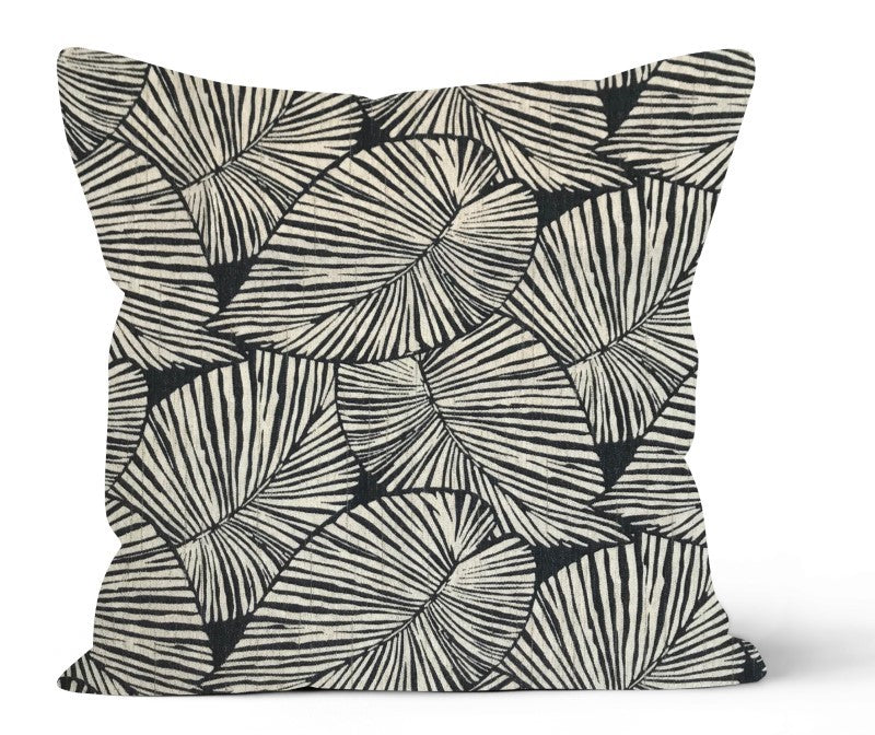 Talia Noir Square Outdoor Cushion