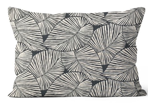 Talia Noir Rectangular Outdoor Cushion