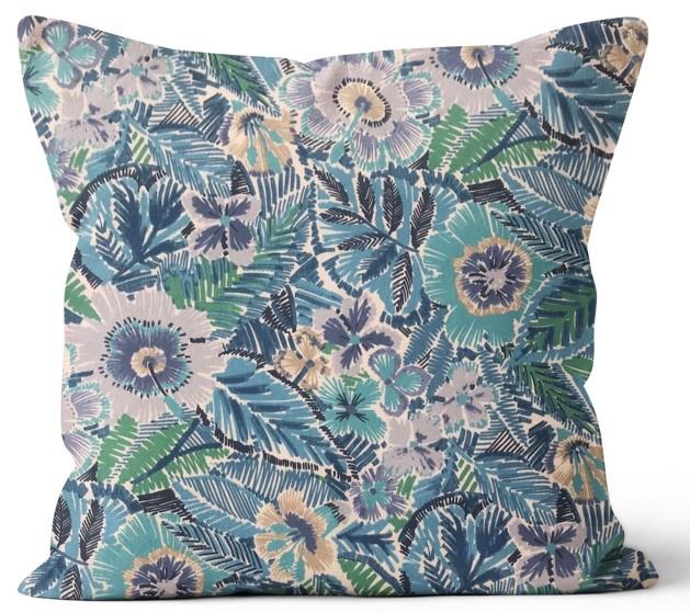 Pensicola Bay Blue Square Outdoor Cushion