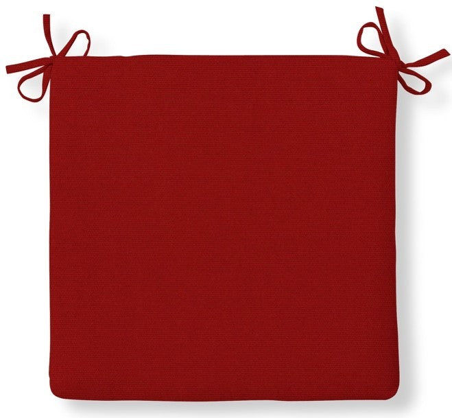 Veranda Red Chair Pad, 18"