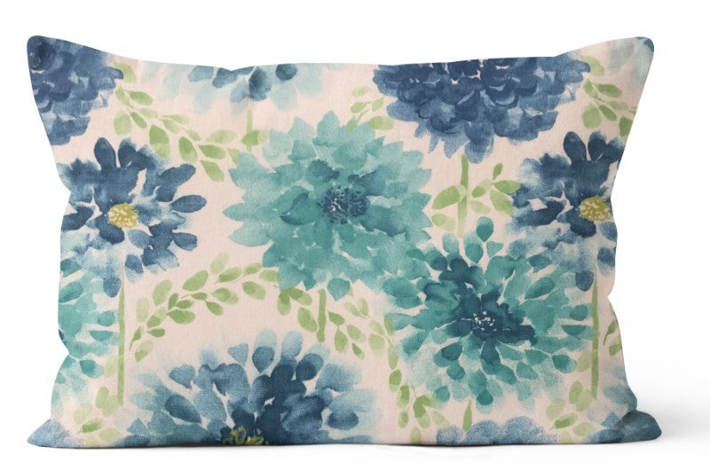 Gardenia Seaglass Rectangular Outdoor Toss Cushion