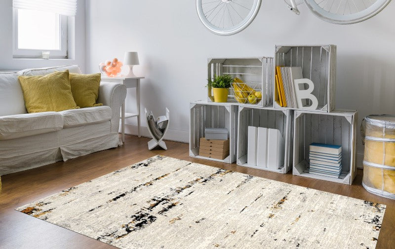 Elan Cream/Yellow Anthracite Indoor Area Rug
