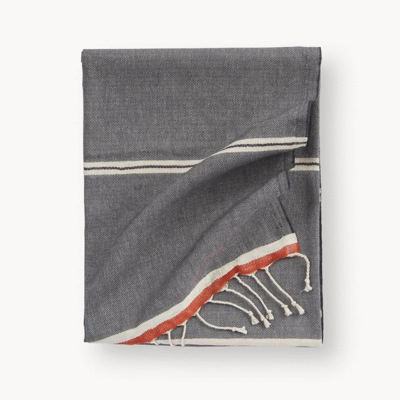 Pokoloko Soleil Turkish Hand Towel, Grey
