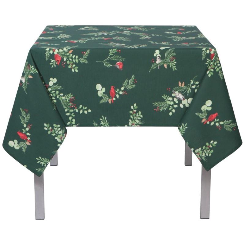 Forest Birds Cotton Tablecloth