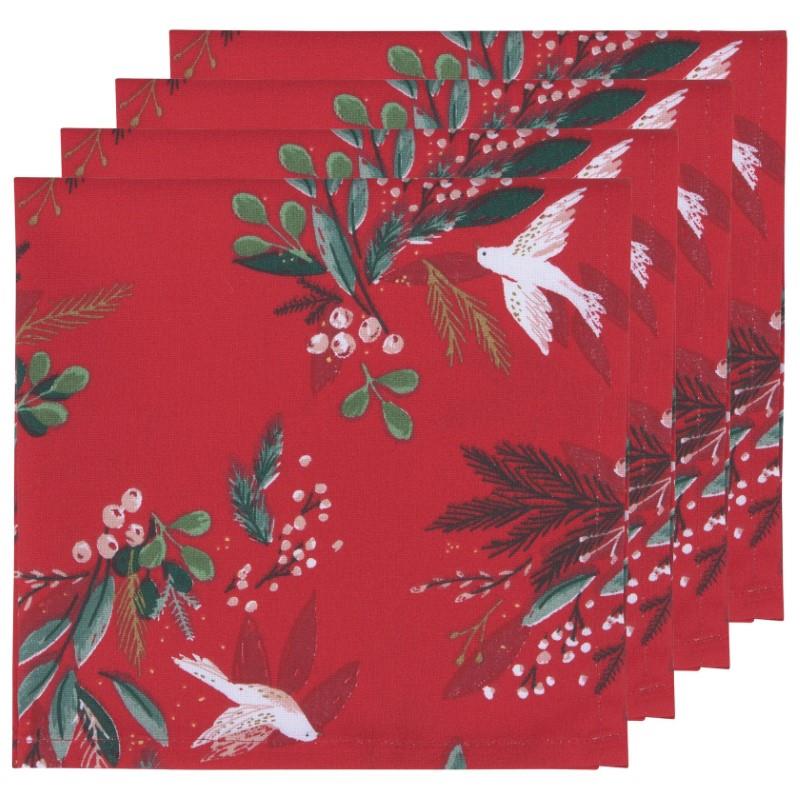 Winterbough Cotton Napkins, Set of 4