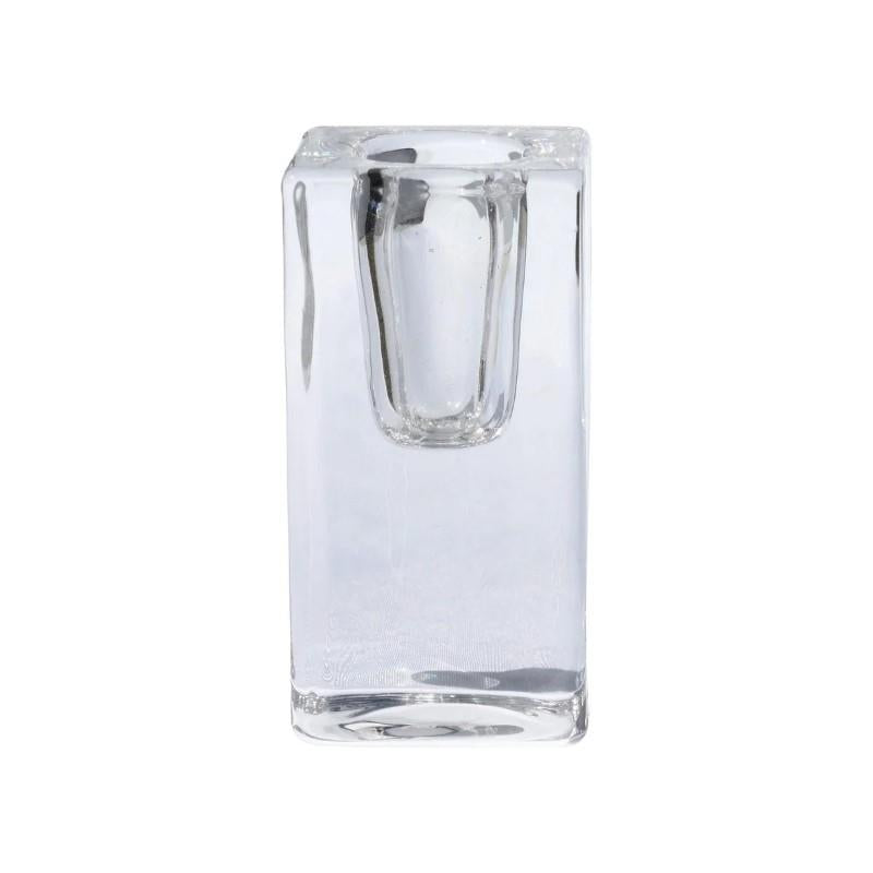 Quadra Clear Taper Candle Holder