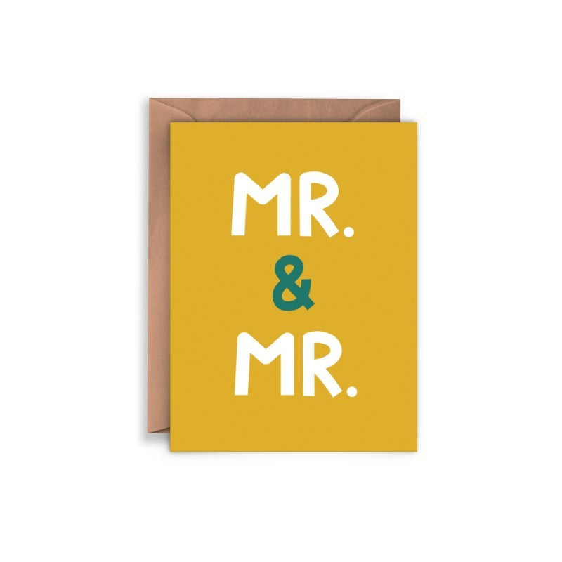 Mr & Mr Wedding Card