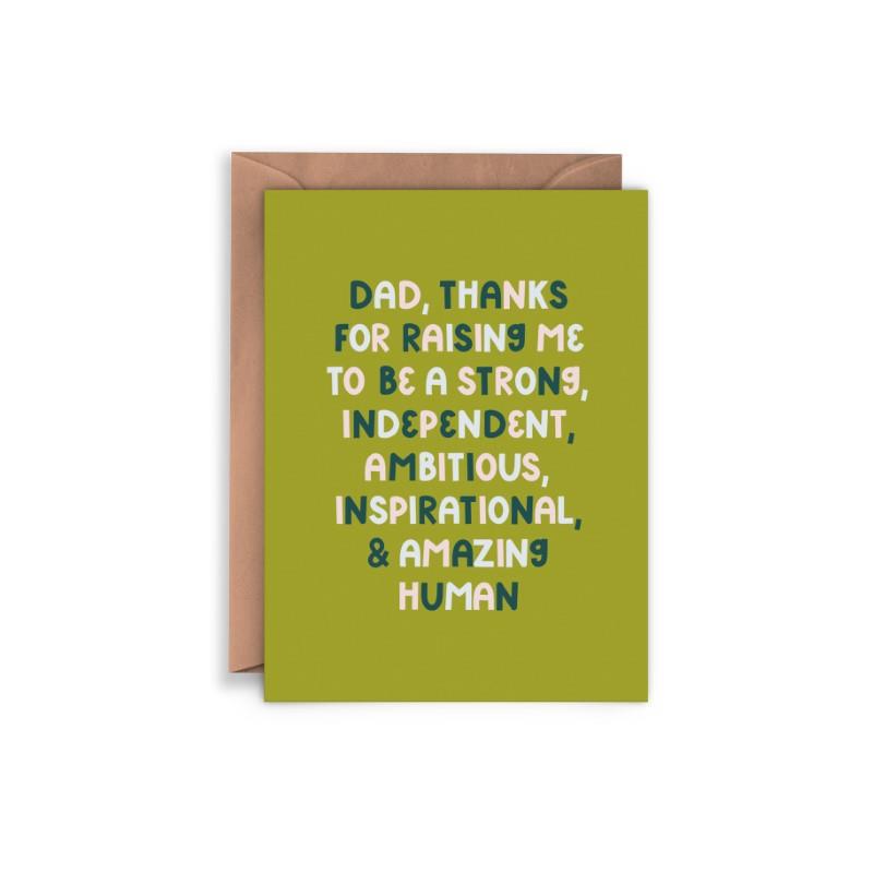 Strong Human Father's Day Card