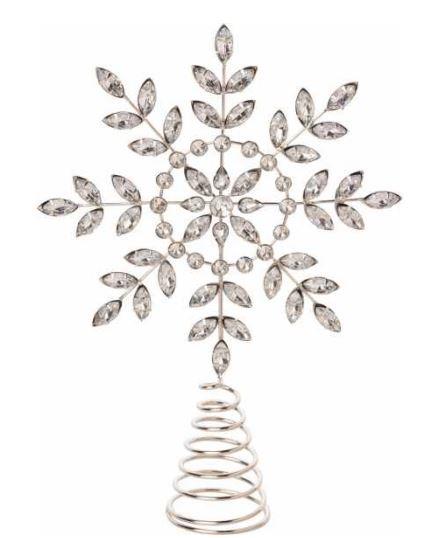 Acrylic Silver Tree Topper