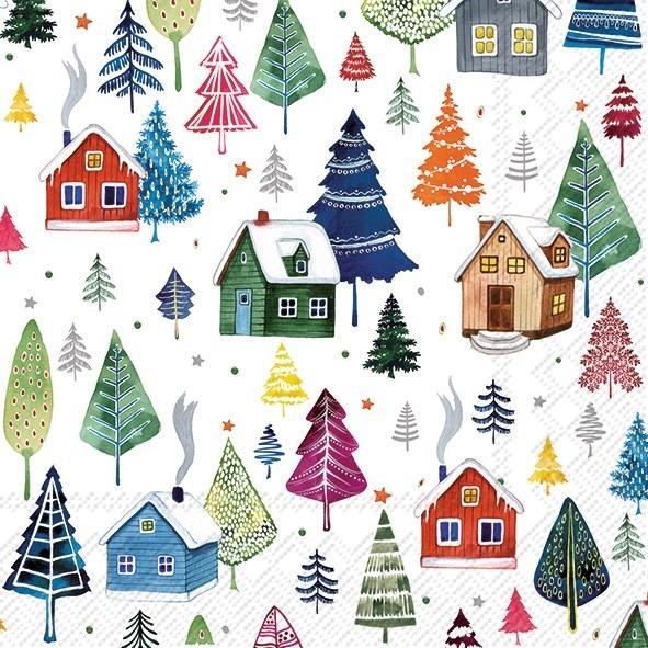 Winter Village - Paper Napkins - Pack/20