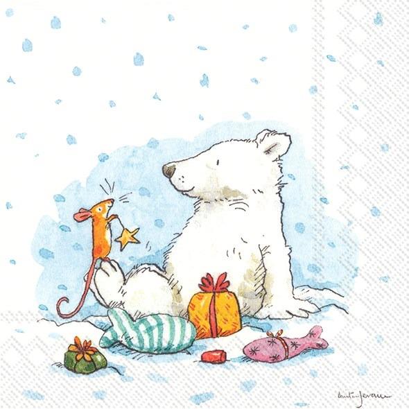 Icy Christmas For You - Cocktail Paper Napkins - Pack/20