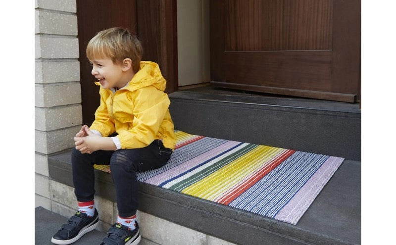 Chilewich Pop Stripe Shag Floor Mat, Multi
