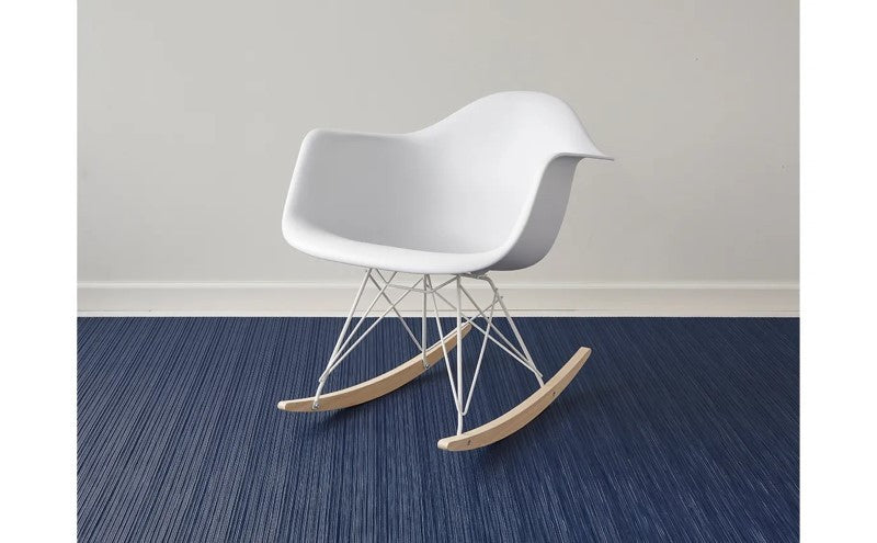 Chilewich Rib Weave Woven Floor Mat, Indigo