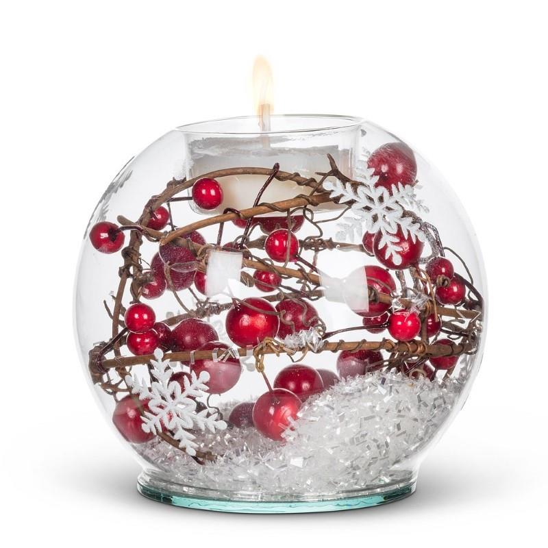 Red Berry & Snow Ball Votive