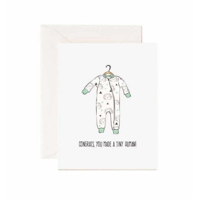 Tiny Human New Baby Card