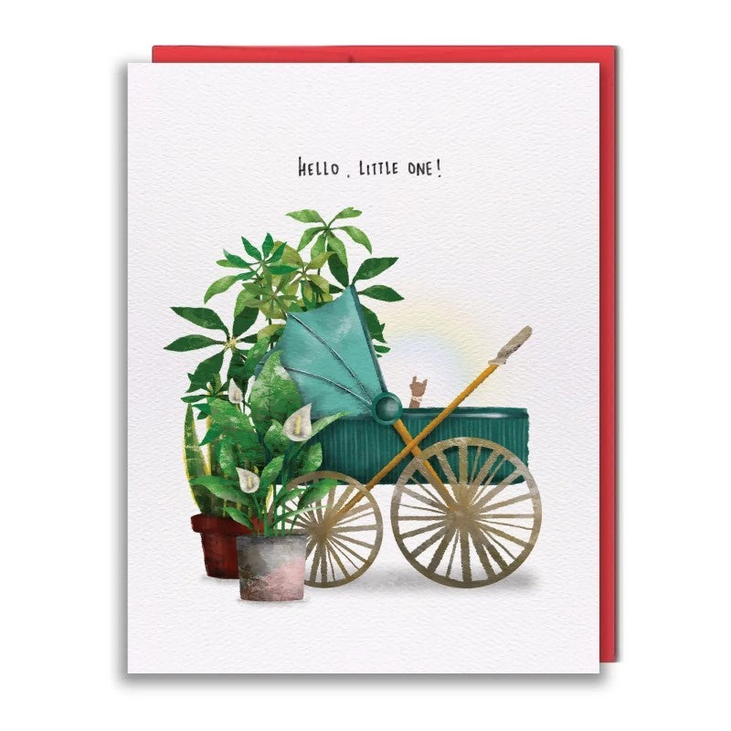 Studio Vcky Baby Pram Greeting Card