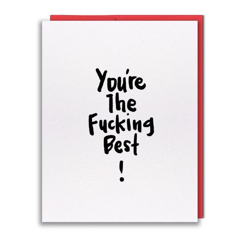 Studio Vcky You&#39;re The Fucking Best Greeting Card