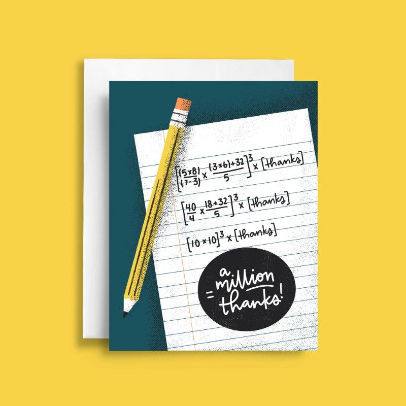 Thanks A Million Greeting Card
