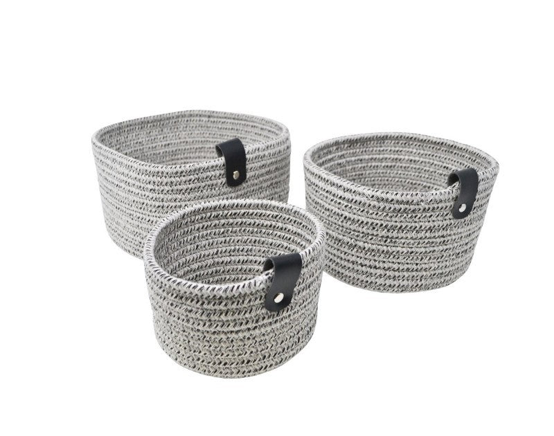 Grey Rope Basket