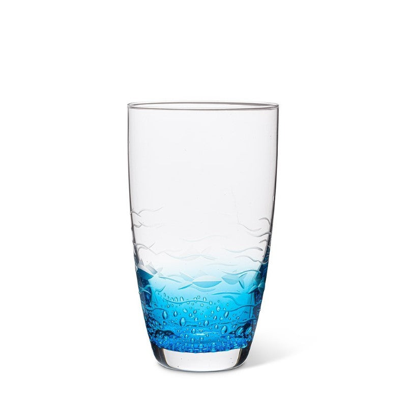 Fish Cut Highball Glass