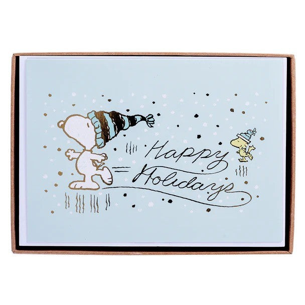 Snoopy Skating Holiday Cards, Box of 15