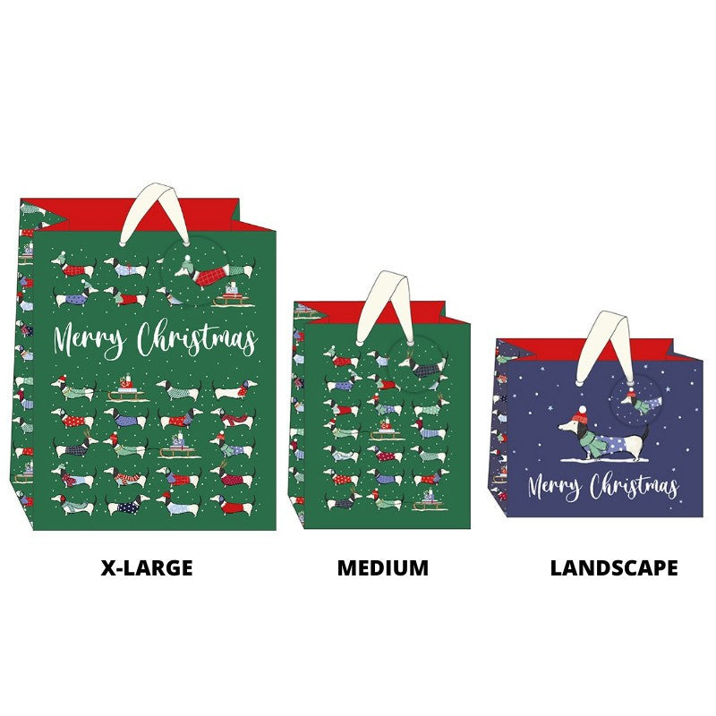 Holiday Dogs Gift Bag