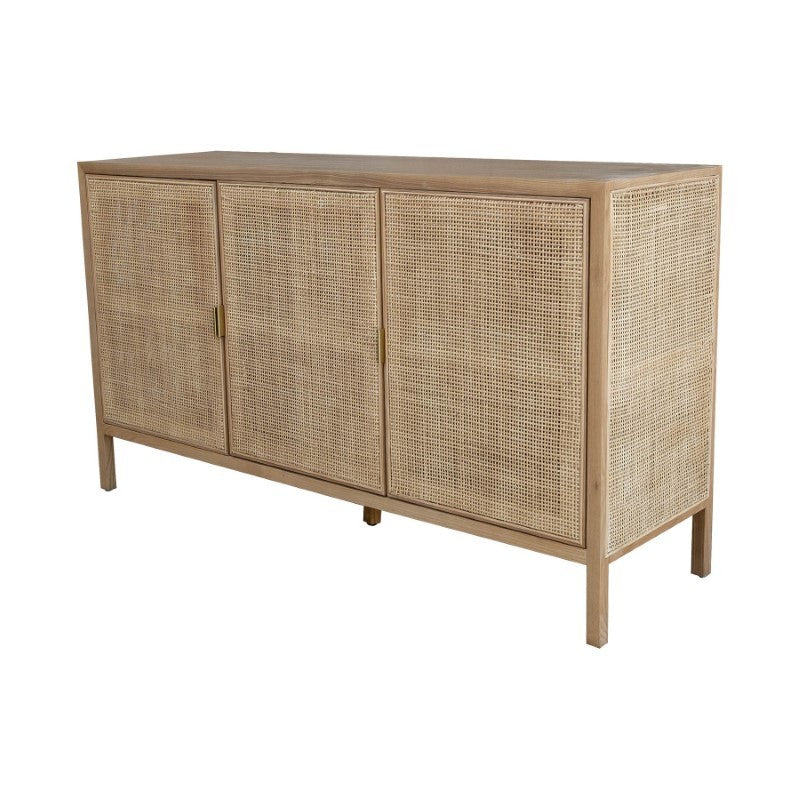 L.H. Imports Natural Rattan Sideboard