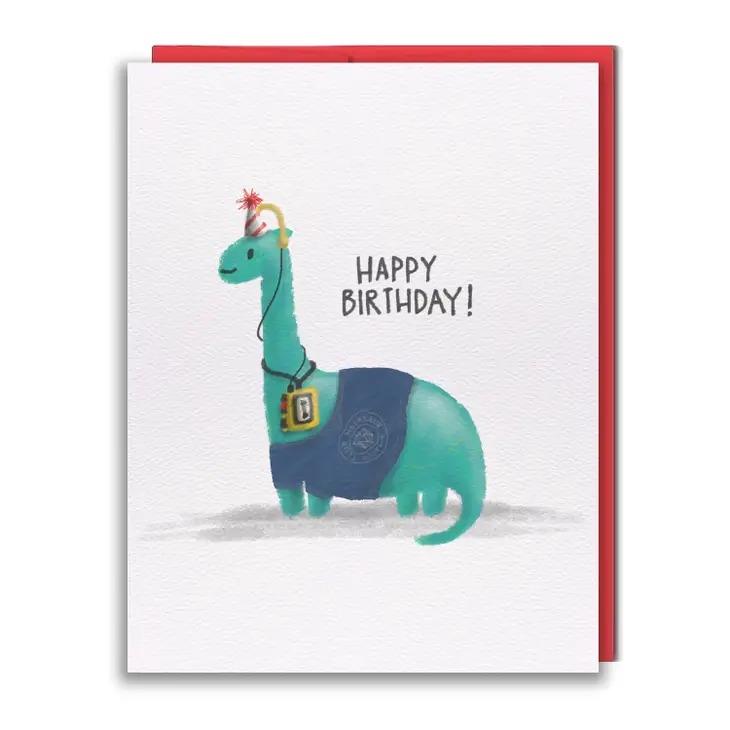 Studio Vcky Walkman Dino Birthday Card