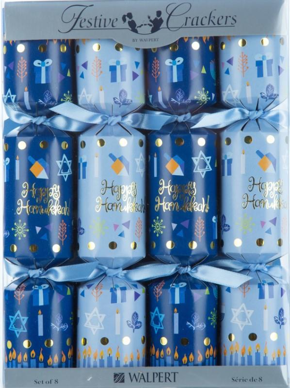 Walpert Hanukkah Crackers, Set of 8