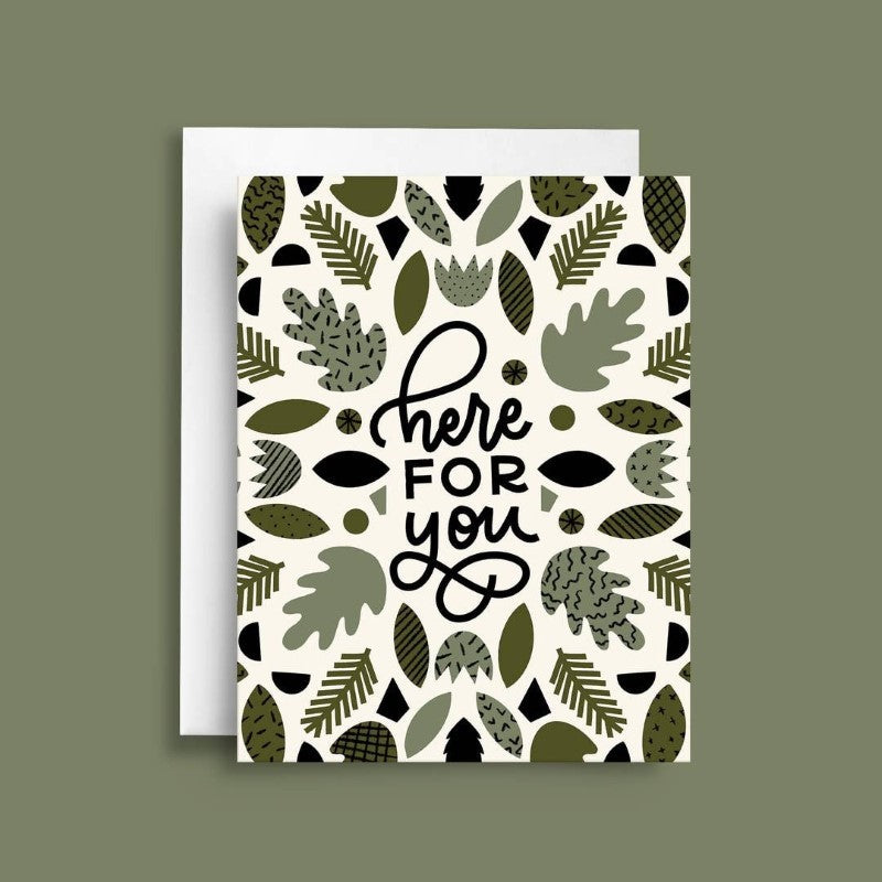 Leaves &amp; Foliage Sympathy Card