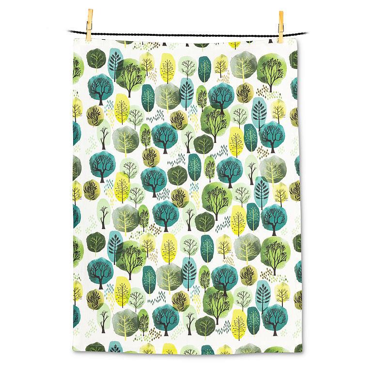 Allover Trees Tea Towel