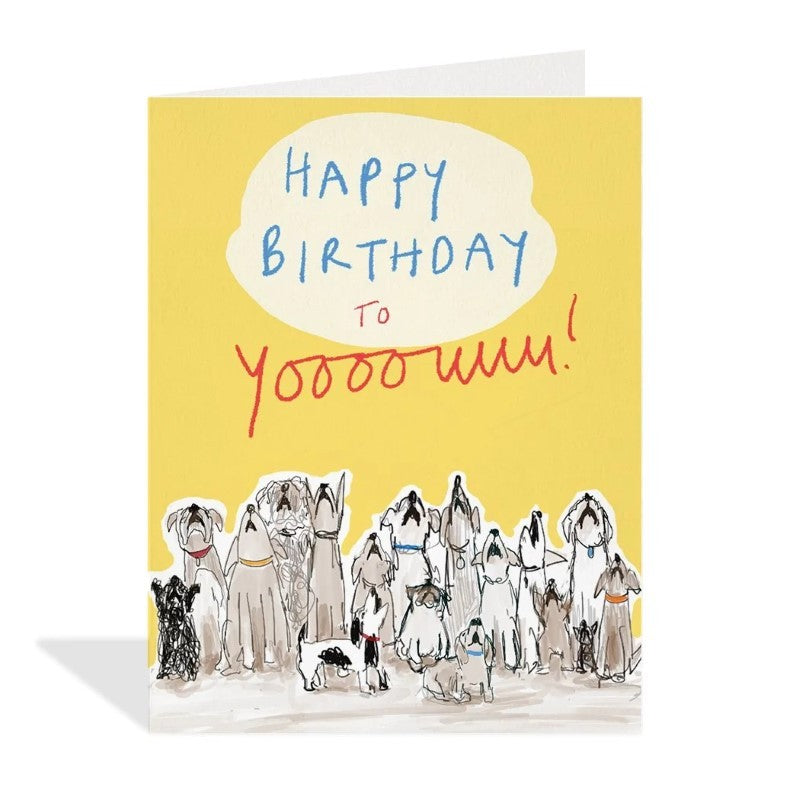 Dog Choir Birthday Card