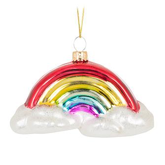 Rainbow with Clouds Ornament