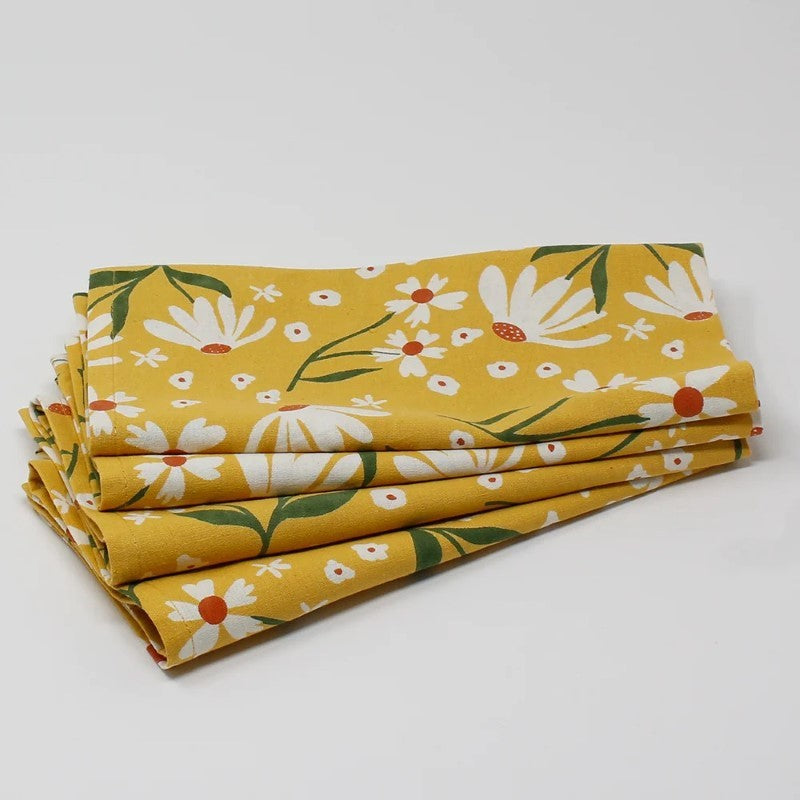 Daisy Cotton Napkins, Set of 4