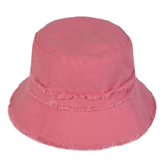 Fringed Cotton Bucket Hat