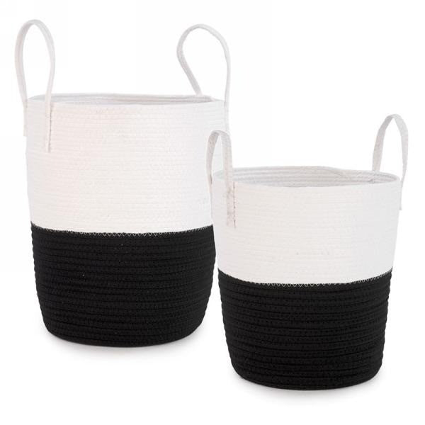 Black & Natural Baskets