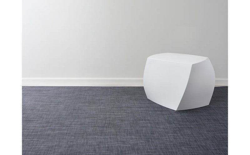 Chilewich Mini Basketweave Woven Floor Mat, Cool Grey