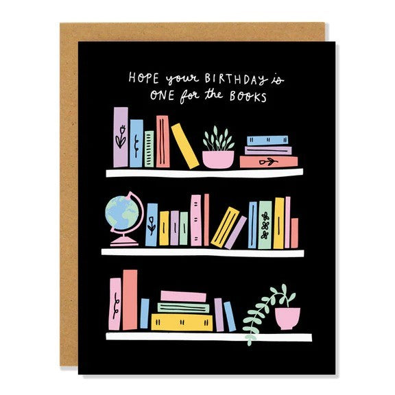 One For The Books Birthday Card
