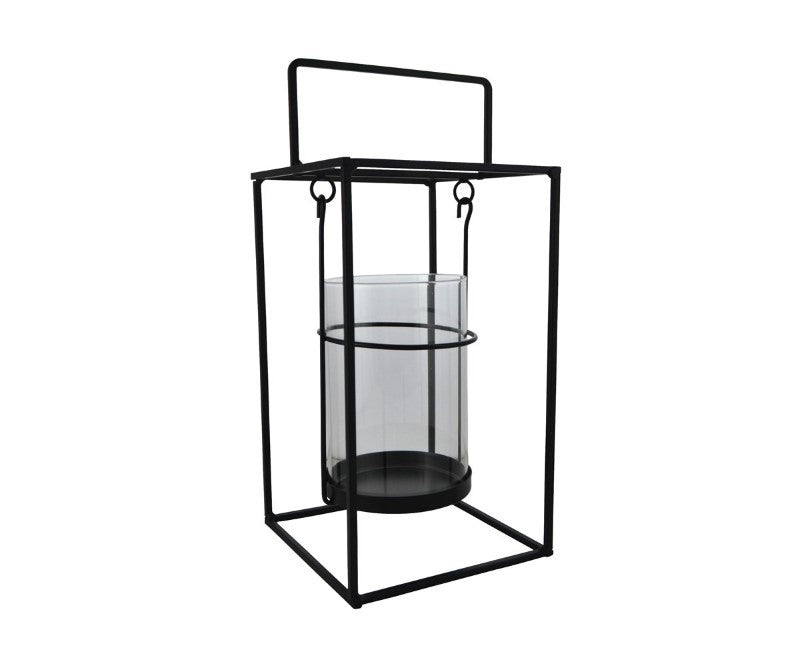 Black Metal Candle Lantern