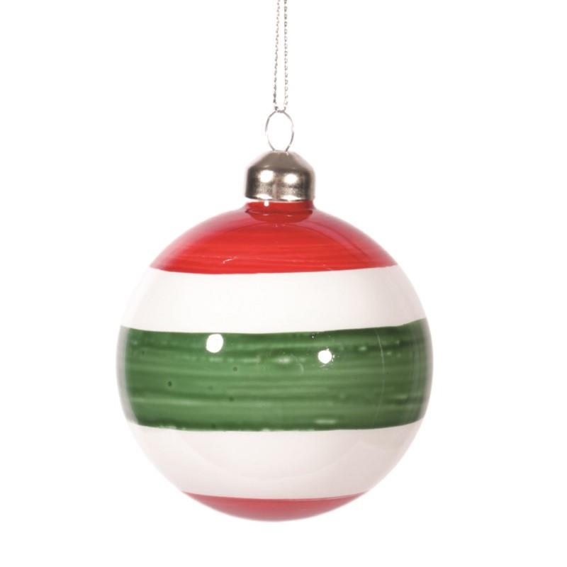 Striped Ball Ornament