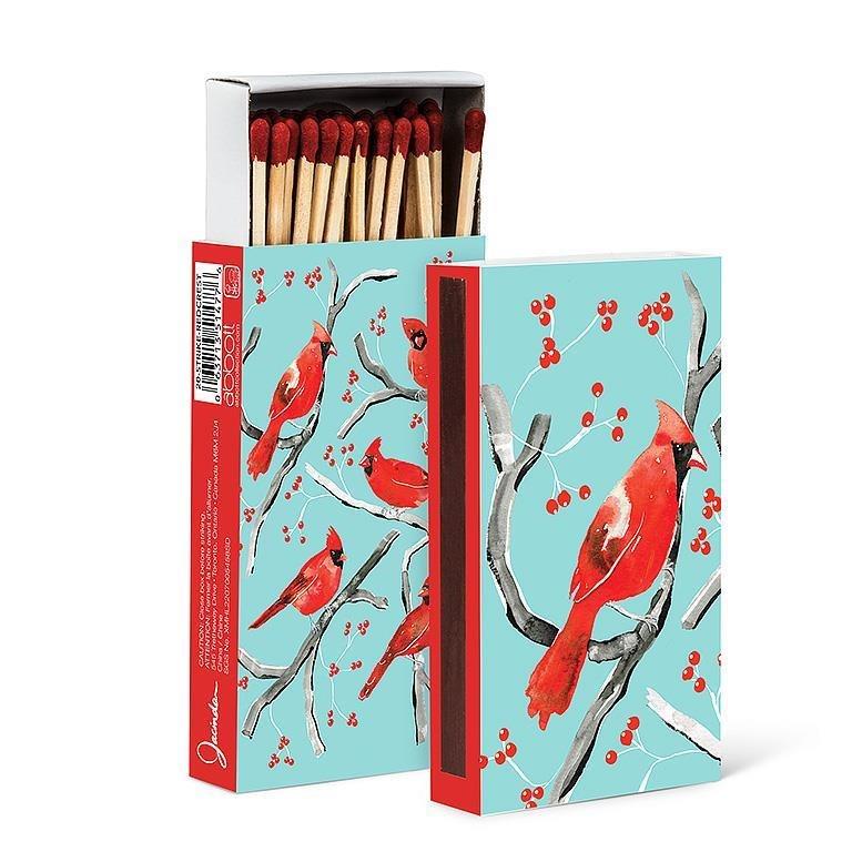 Cardinal Print Matchbox, 45 Sticks