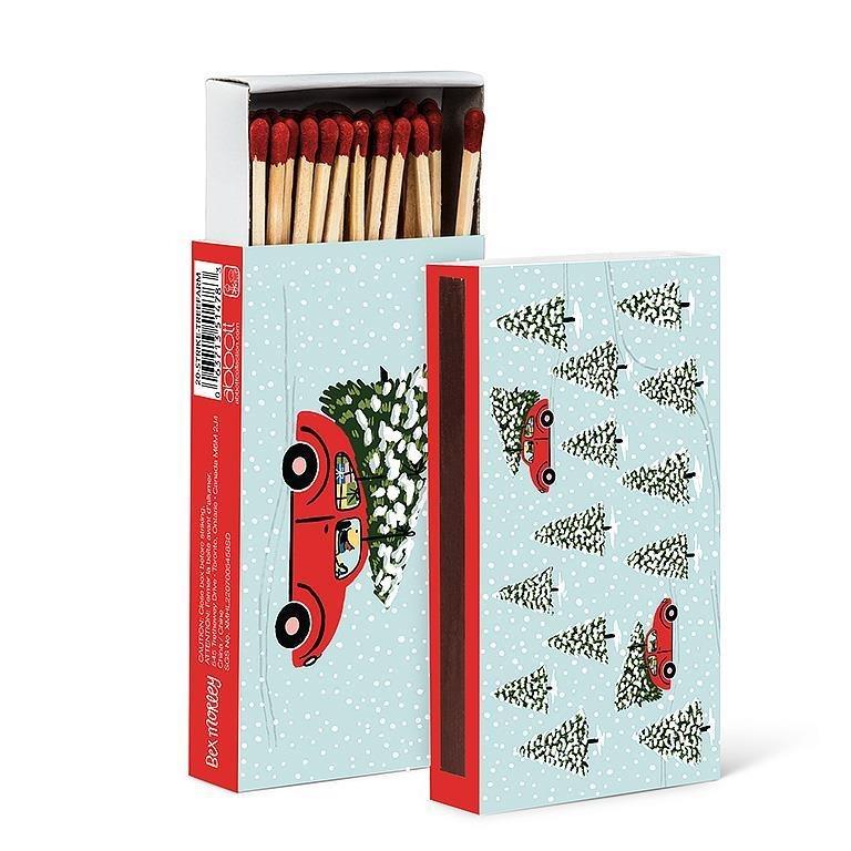 Car and Tree Matchbox, 45 Sticks