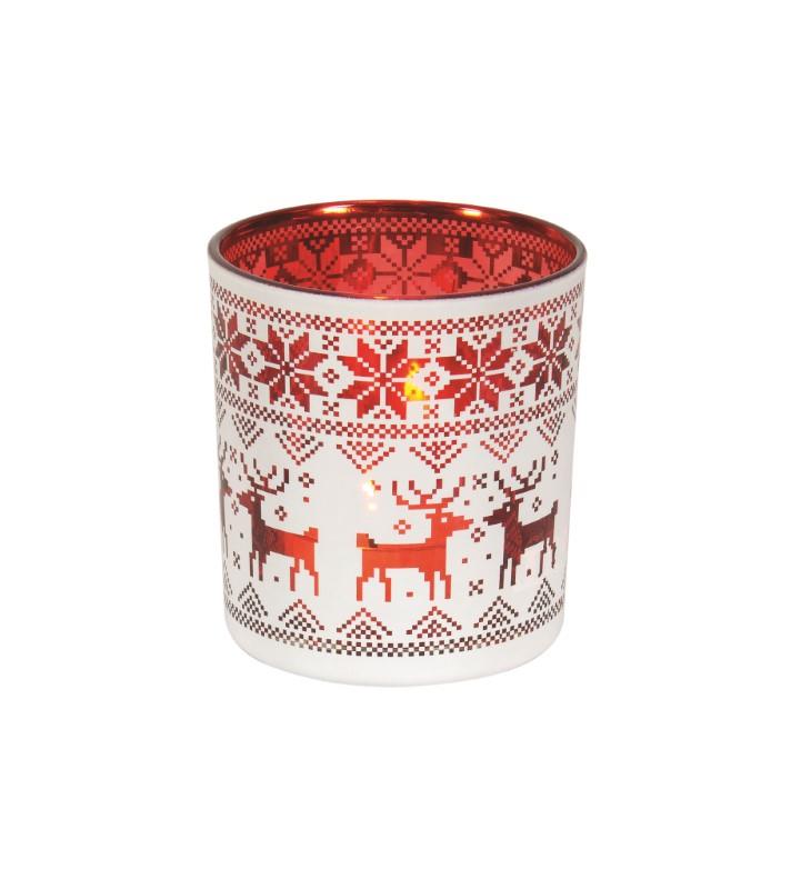 Red Joy Tealight Candle Holder